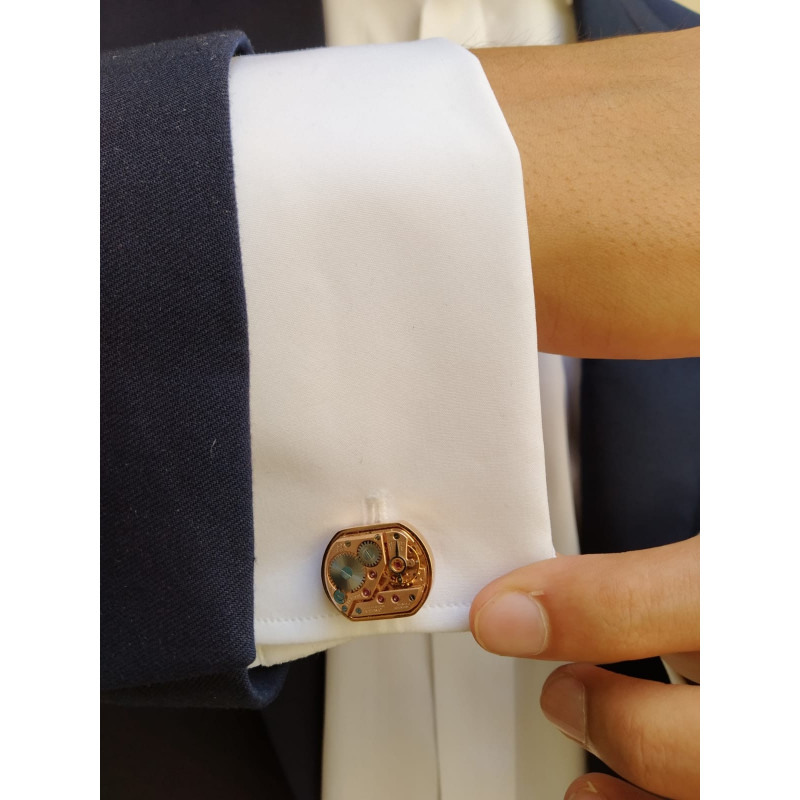 Boutons de manchette Mécanismes de montres Oméga, vue 2