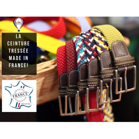 French Martini braided belt