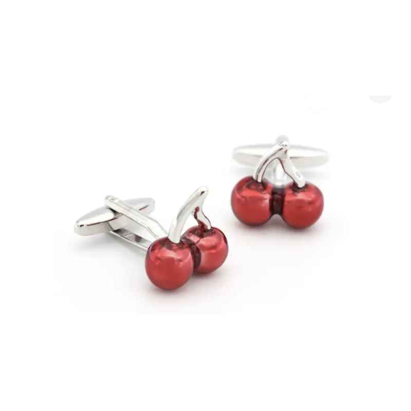 Boutons de manchette cerises