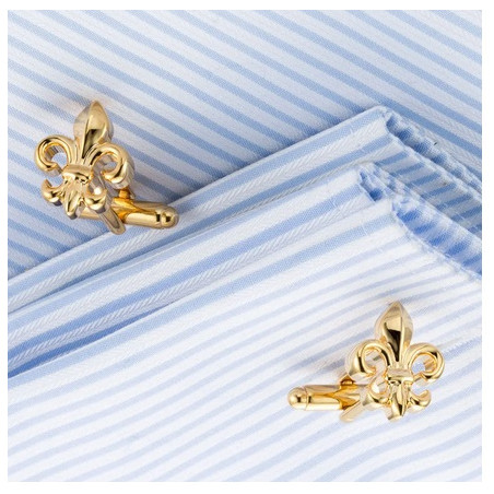 Gold Fleur-de-Lys Cufflinks