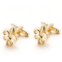 Gold Fleur-de-Lys Cufflinks