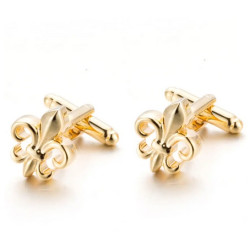 Gold Fleur-de-Lys Cufflinks