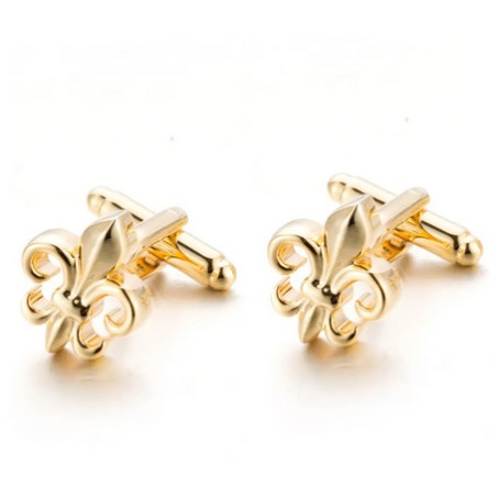 Gold Fleur-de-Lys Cufflinks