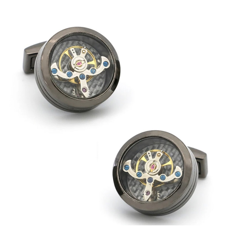 Boutons de manchette Mécanisme de montres (balancier)