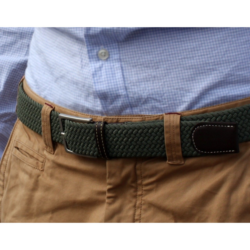 Cucumber Martini braided belt