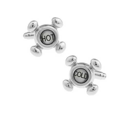 Hot/Cold Tap Photo Cufflinks