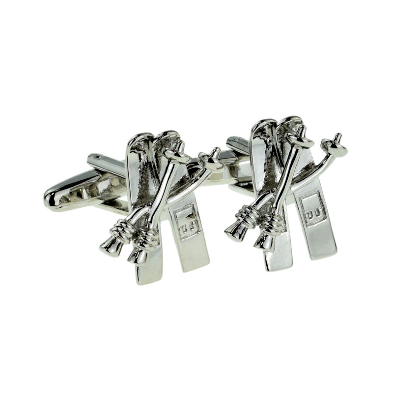 Boutons de manchette Skieurs