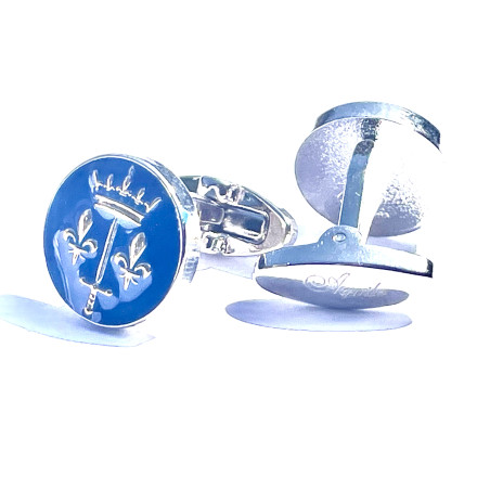 Joan of Arc Cufflinks (Enamel & Metal)