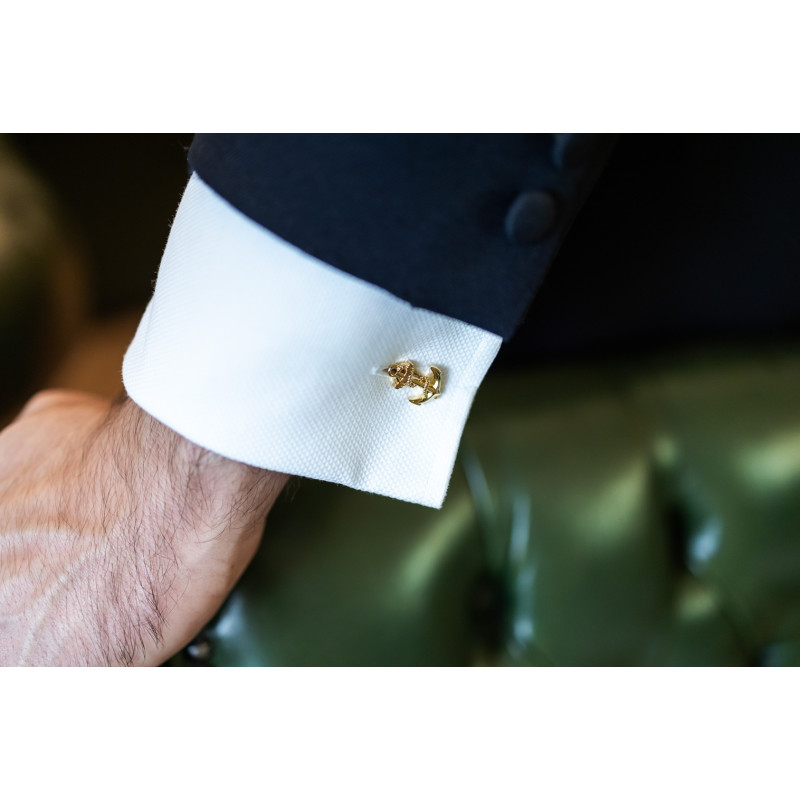 Boutons de manchette Ancre MARINE NATIONALE