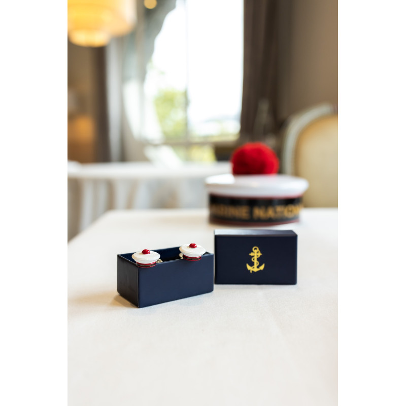 Boutons de manchette Bachi MARINE NATIONALE