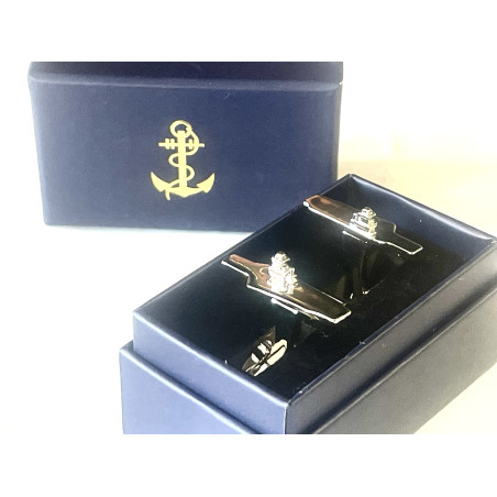 Charles de Gaulle Aircraft Carrier Cufflinks