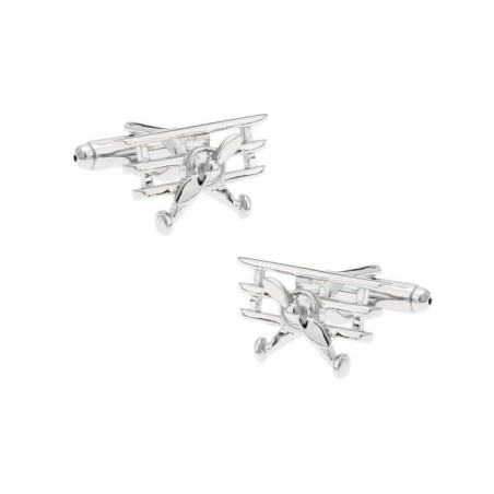 Triplane Cufflinks (Silver)