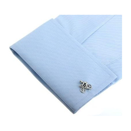 Silver Bicycle Cufflinks