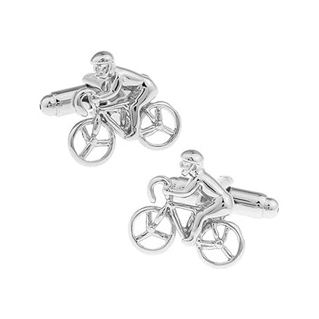 Silver Bicycle Cufflinks