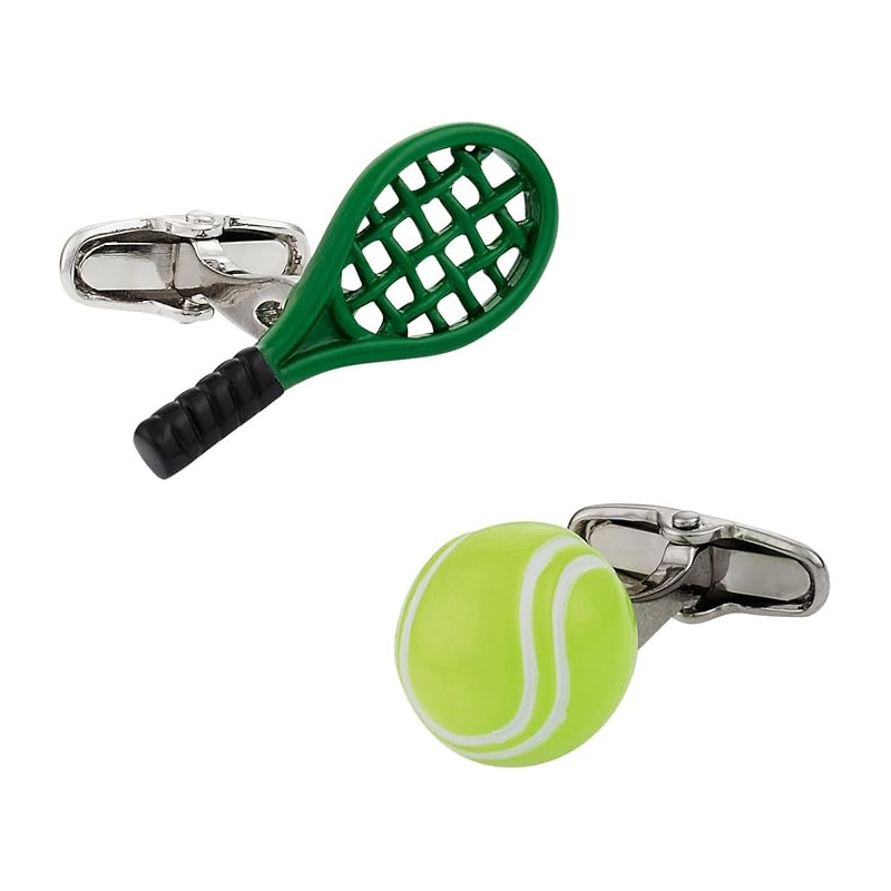 Boutons de manchette Raquette + Balle de tennis