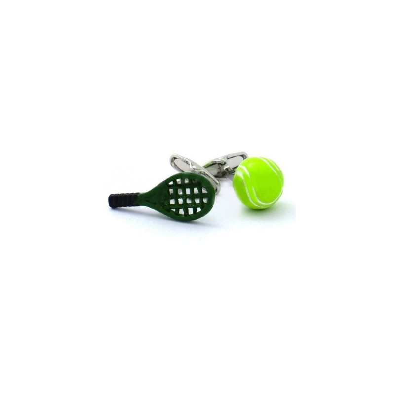 Boutons de manchette Raquette + Balle de tennis