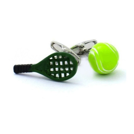 Tennis Racket & Ball Cufflinks II