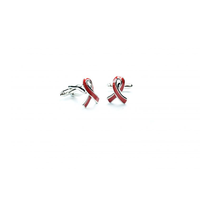 Boutons de manchette Rubans Rouges