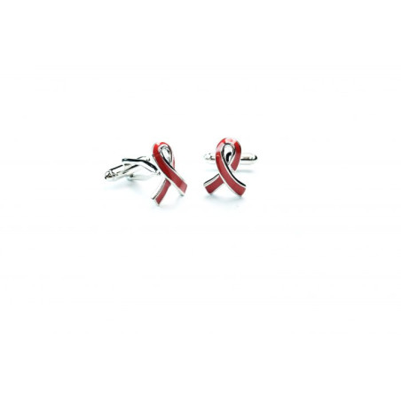 Red Ribbon Cufflinks