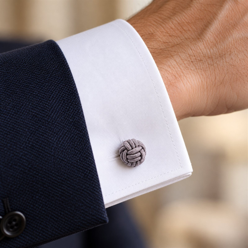 Reykjavik Silk Knot Cufflinks