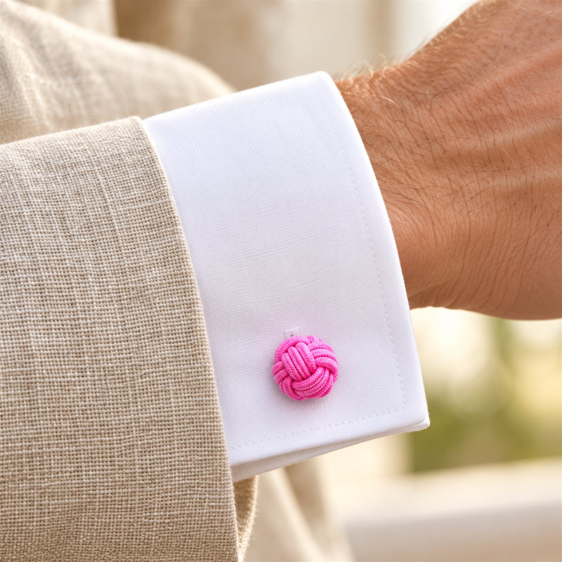 Bangkok Silk Knot Cufflinks