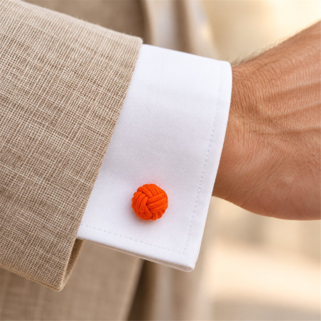 Boutons de manchette Orange