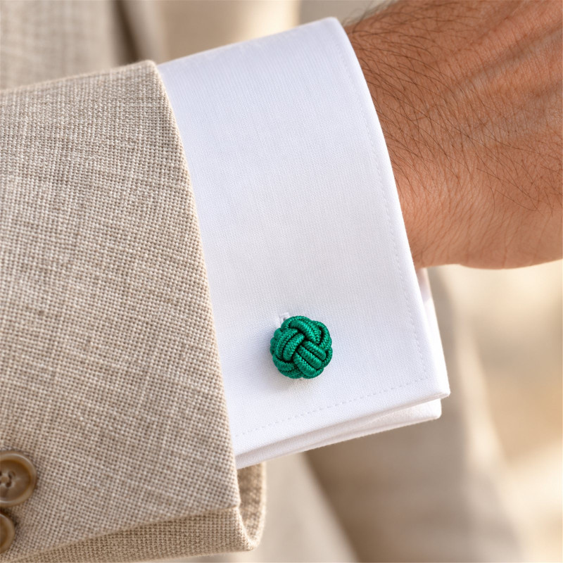 Sofia Silk Knot Cufflinks