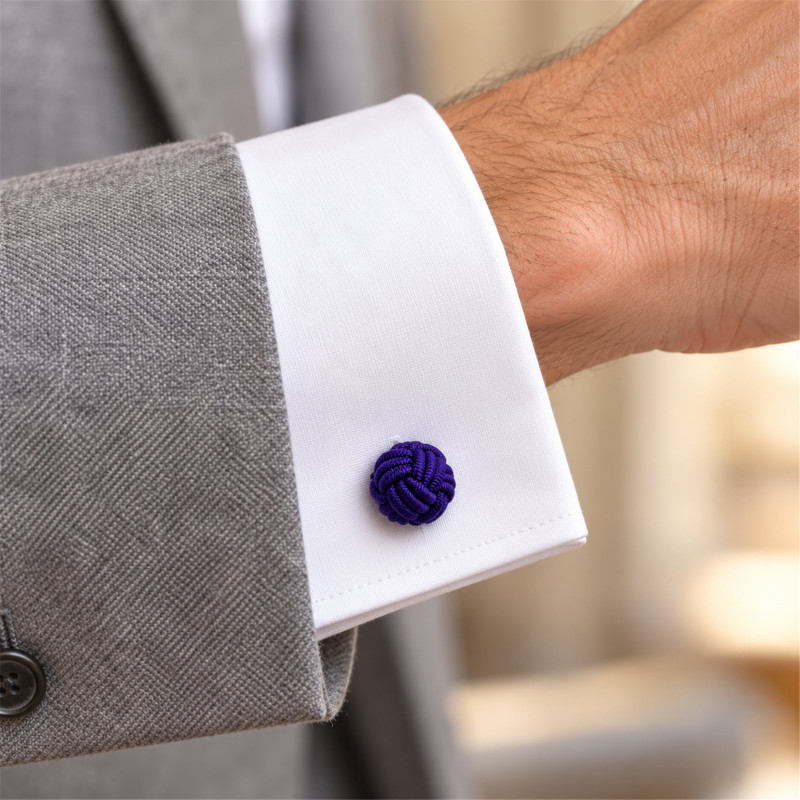 Lisbon Silk Knot Cufflinks