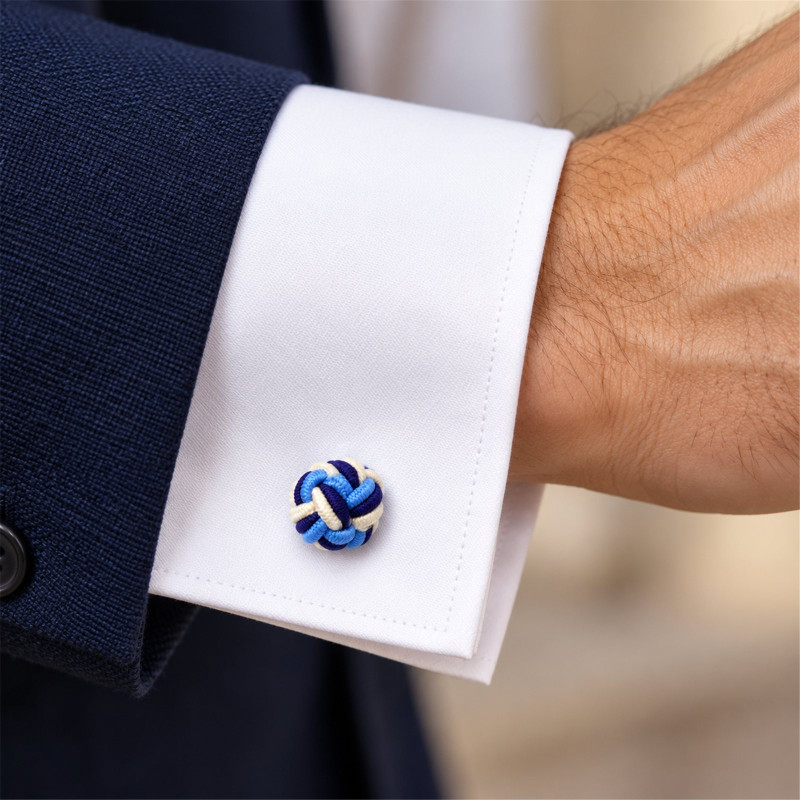 Ljubljana Silk Knot Cufflinks