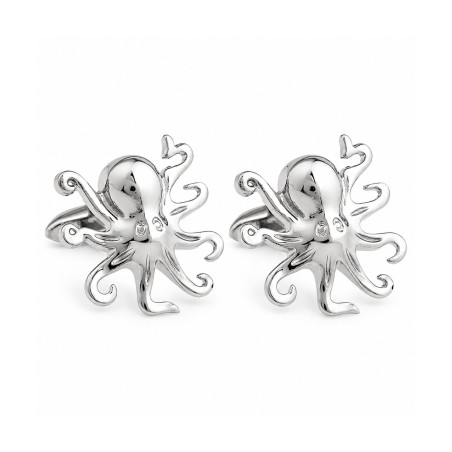 Silver Octopus Cufflinks