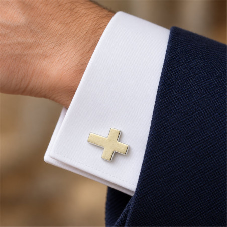 Silver Cross Cufflinks