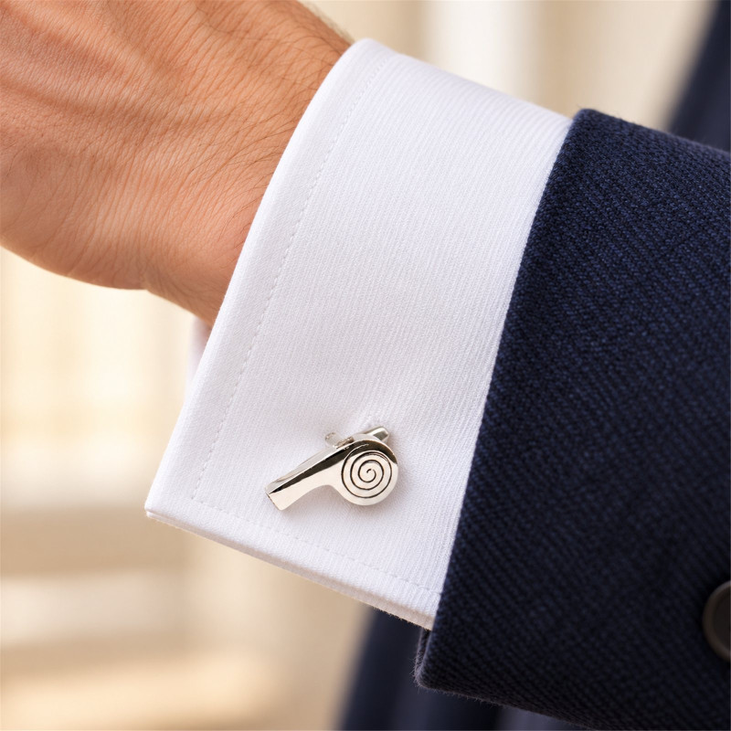 Referee's Whistle Cufflinks
