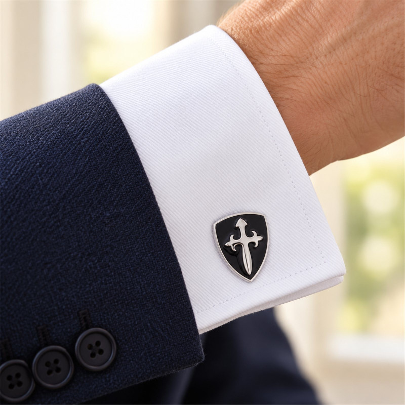 Templar Shield Cufflinks
