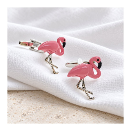 Pink Flamingo Cufflinks