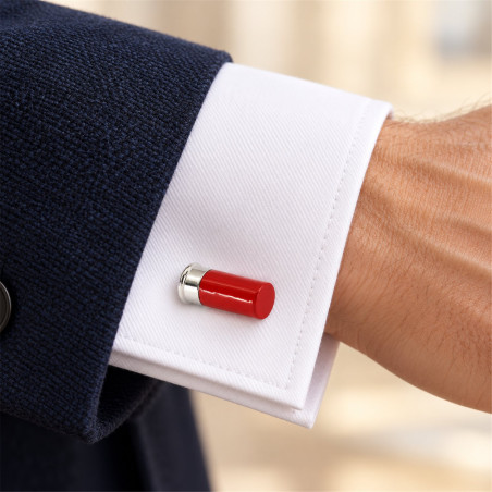 Red Shotgun Cartridge Cufflinks