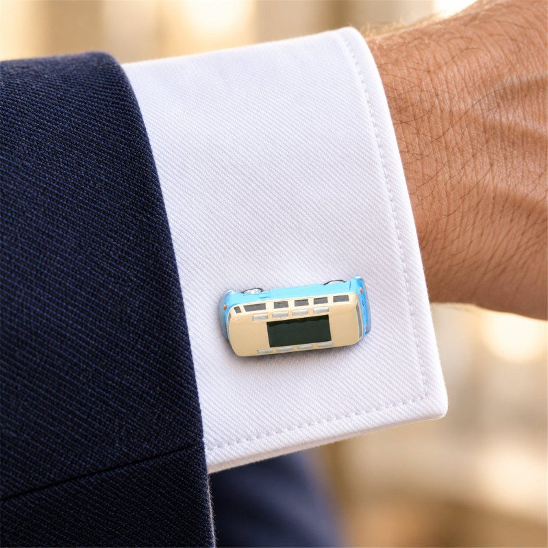 "Woodstock" VW Van Cufflinks