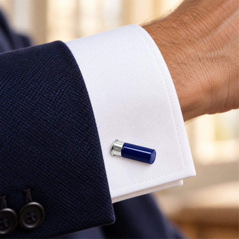 Boutons de manchette Cartouches bleues