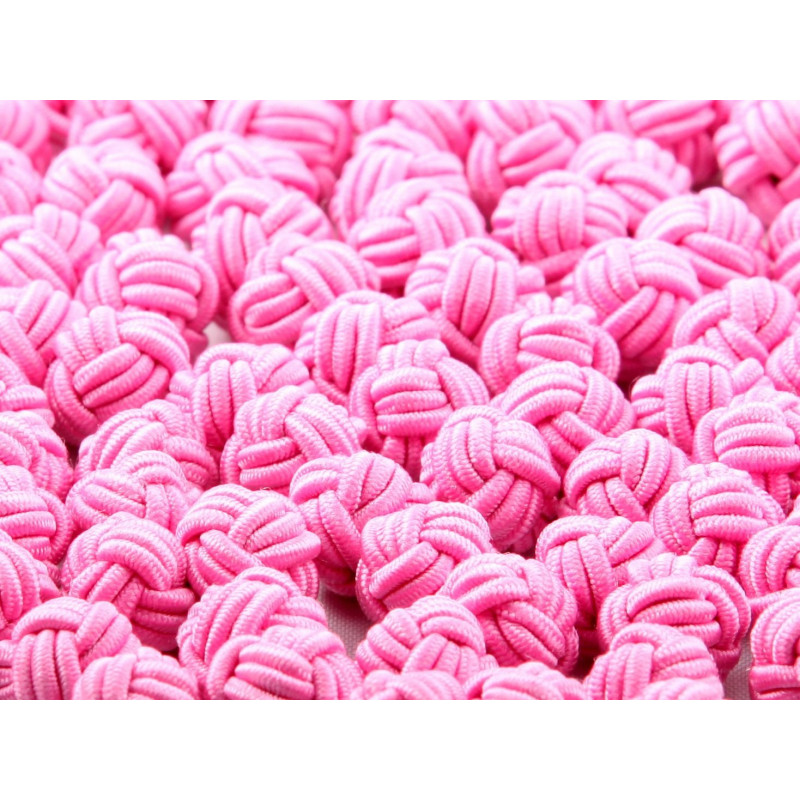 Passementerie boule rose