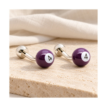 Purple Billiard Ball Cufflinks