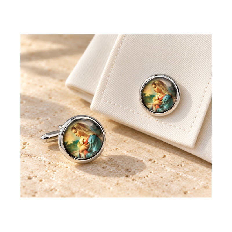 Boutons de manchette Vierge Marie
