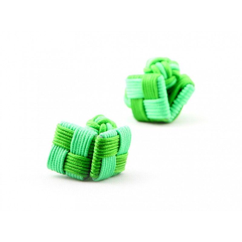 Carré vert d'eau et vert vif
