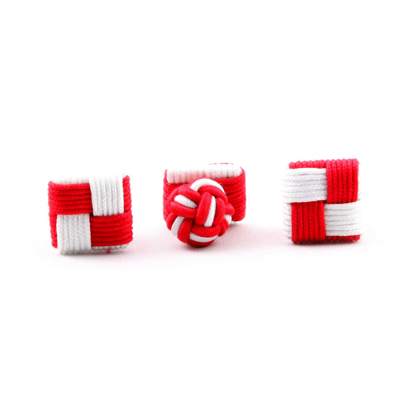 Carré rouge et blanc