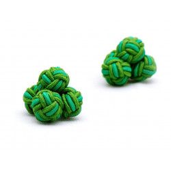 Lusaka Green Silk Knot...