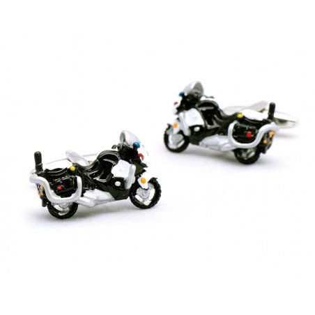 Retro Cop Motorbike Cufflinks