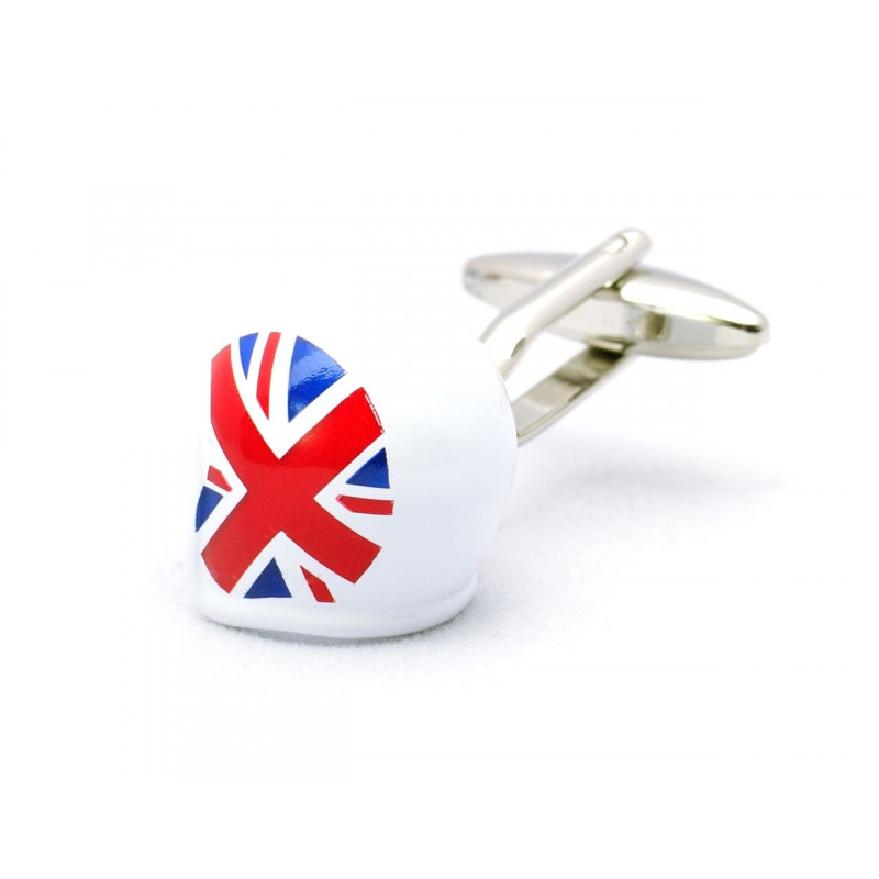 British Biker Helmet Cufflinks