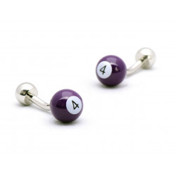 Purple Billiard Ball Cufflinks