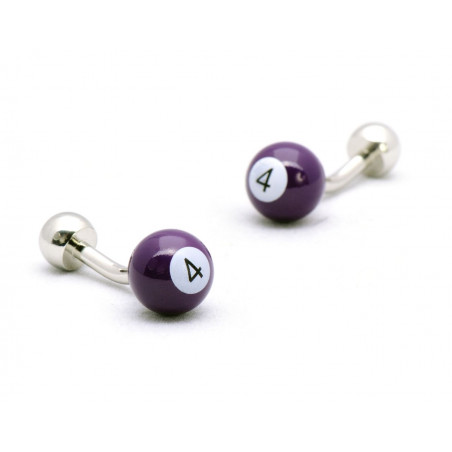 Purple Billiard Ball Cufflinks