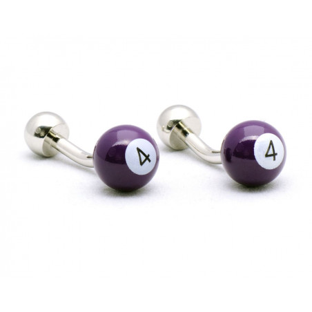 Purple Billiard Ball Cufflinks