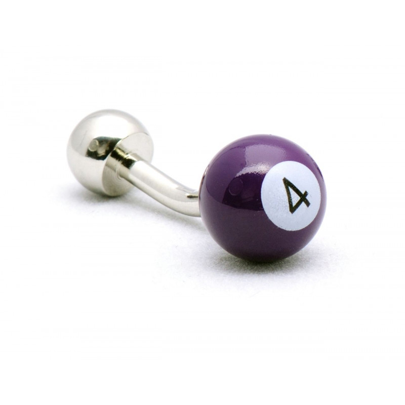 Boutons de manchette Billard violet