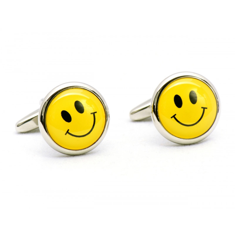 Boutons de manchette Smiley